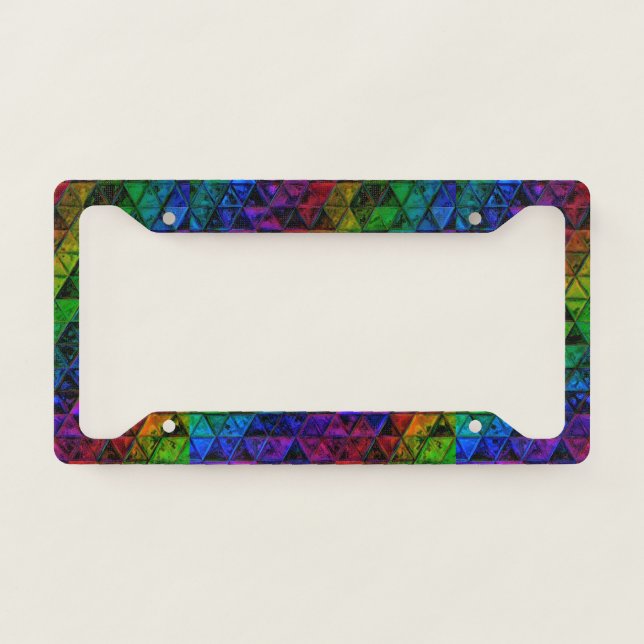Pride Glass  License Plate Frame (Front)