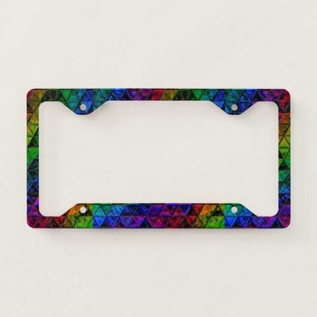 Pride Glass  License Plate Frame (Front)