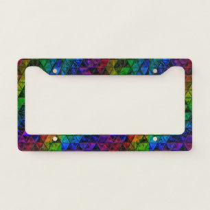 Pride Glass License Plate Frame