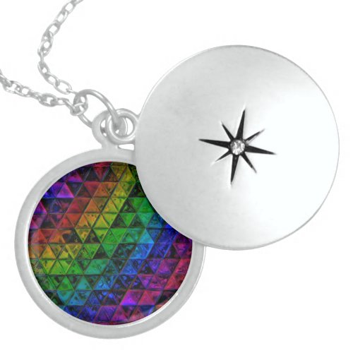 Pride Glass  Locket Necklace