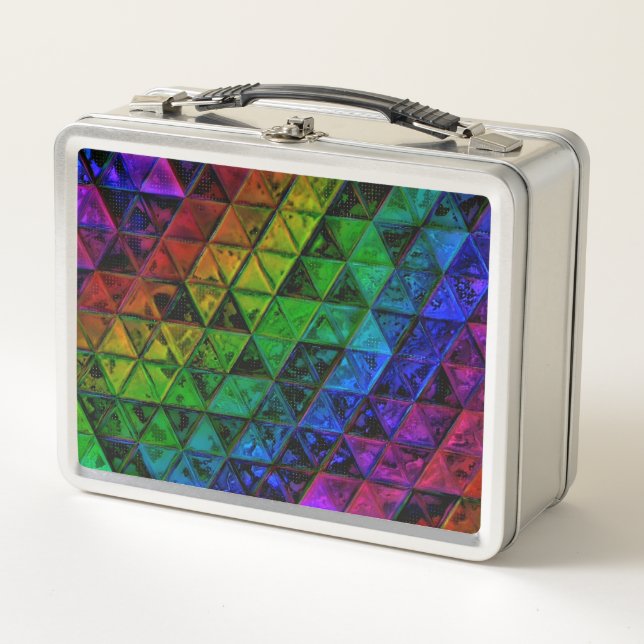 Pride Glass  Metal Lunch Box (Front)
