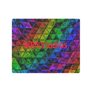 Pride Glass  Metal Print