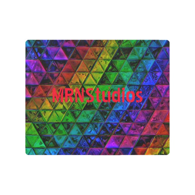 Pride Glass  Metal Print (Front)