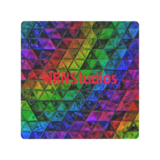 Pride Glass  Metal Print (Front)