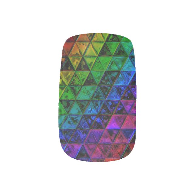 Pride Glass  Minx Nail Art (Left Thumb)