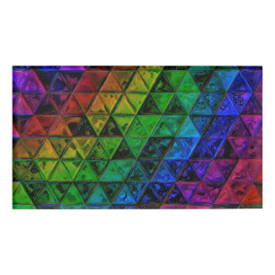 Pride Glass Name Tag