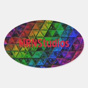 Pride Glass Oval Sticker