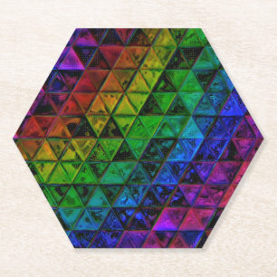 Pride Glass  Paper Coaster