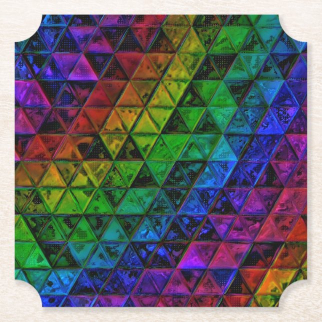 Pride Glass  Paper Coaster (Front)