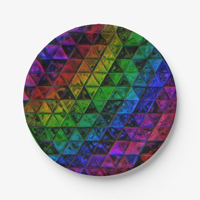 Pride Glass  Paper Plates (Front)
