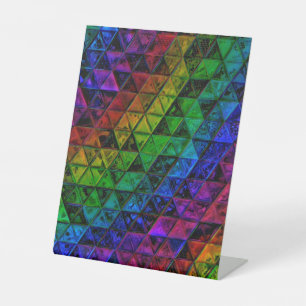 Pride Glass  Pedestal Sign