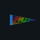 Pride Glass  Pennant Flag<br><div class="desc">Thank you for checking out my design. Follow my art on Instagram @MRNStudios or ko-fi.com/MRNStudios</div>