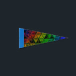 Pride Glass  Pennant Flag<br><div class="desc">Thank you for checking out my design. Follow my art on Instagram @MRNStudios or ko-fi.com/MRNStudios</div>