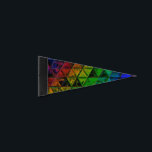 Pride Glass  Pennant Flag<br><div class="desc">Thank you for checking out my design. Follow my art on Instagram @MRNStudios or ko-fi.com/MRNStudios</div>