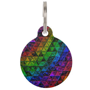 Pride Glass Pet ID Tag