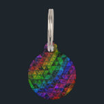 Pride Glass  Pet ID Tag<br><div class="desc">Thank you for checking out my design. Follow my art on Instagram @MRNStudios or ko-fi.com/MRNStudios</div>