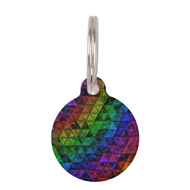 Pride Glass  Pet ID Tag (Front)
