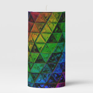 Pride Glass Pillar Candle