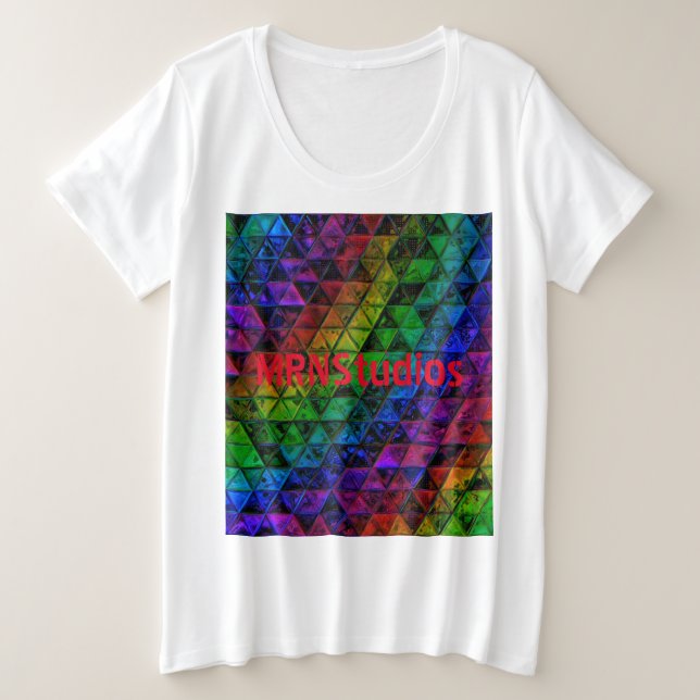 Pride Glass  Plus Size T-Shirt (Design Front)