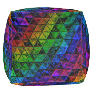 Pride Glass Pouf