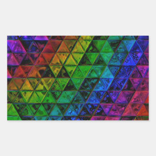 Pride Glass Rectangular Sticker