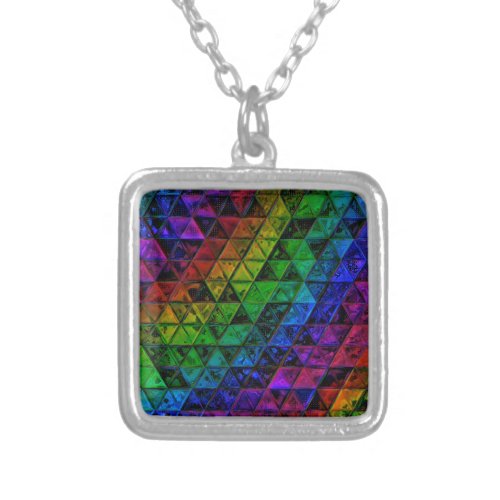 Pride Glass  Silver Plated Necklace