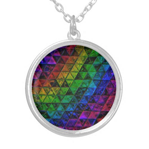 Pride Glass  Silver Plated Necklace