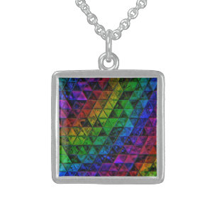 Pride Glass Sterling Silver Necklace