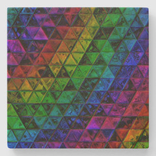 Pride Glass Stone Coaster