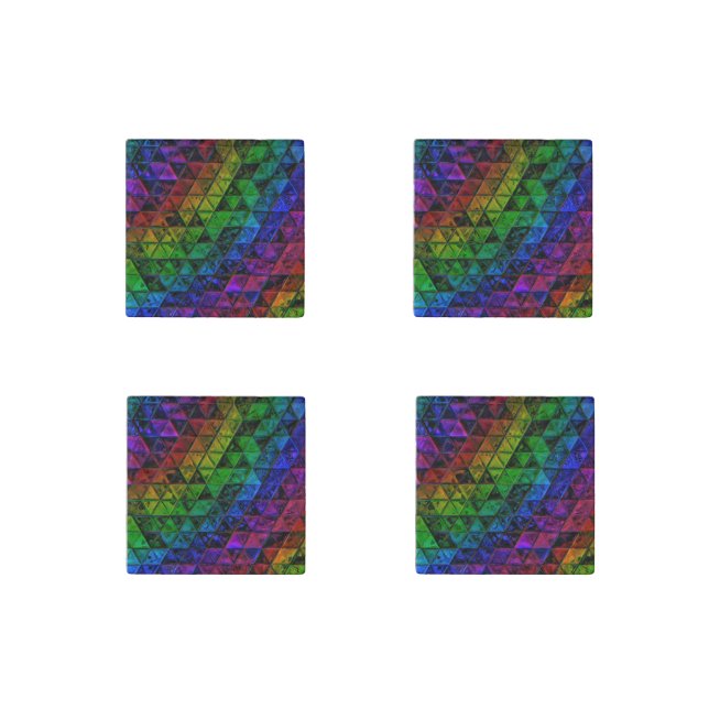 Pride Glass  Stone Magnet (Front)