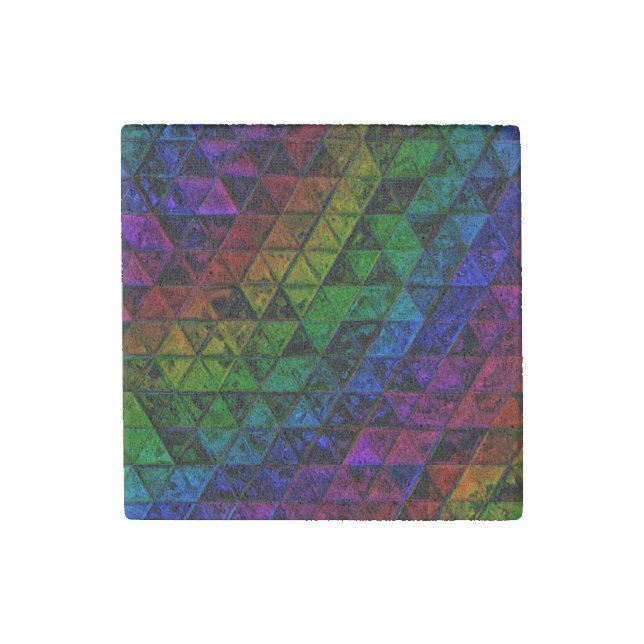 Pride Glass  Stone Magnet (Front)