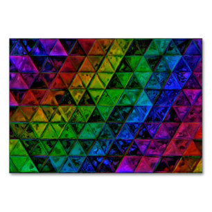 Pride Glass Table Number