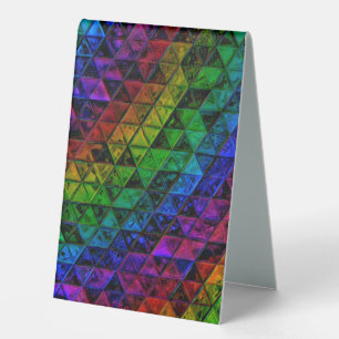 Pride Glass Table Tent