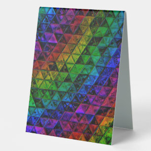 Pride Glass  Table Tent