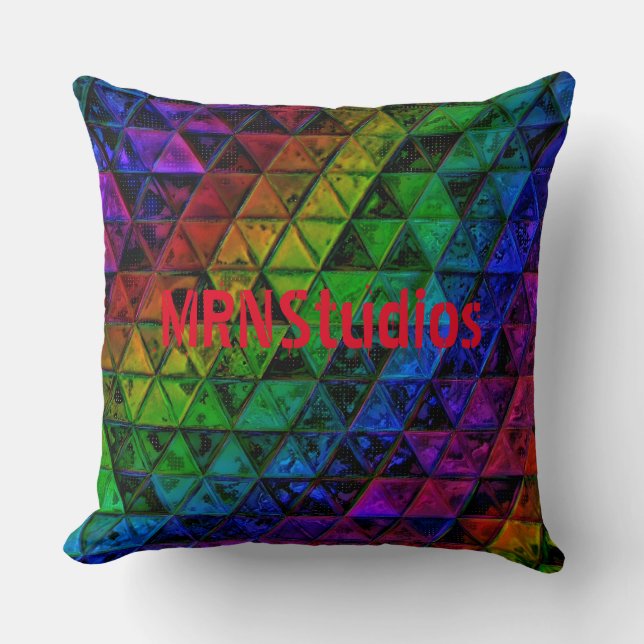Pride Glass  Throw Pillow (Front)