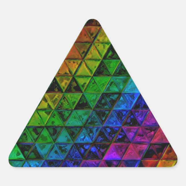 Pride Glass  Triangle Sticker (Front)