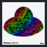 Pride Glass  Wall Decal<br><div class="desc">Thank you for checking out my design. Follow my art on Instagram @MRNStudios or ko-fi.com/MRNStudios</div>