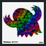 Pride Glass  Wall Decal<br><div class="desc">Thank you for checking out my design. Follow my art on Instagram @MRNStudios or ko-fi.com/MRNStudios</div>