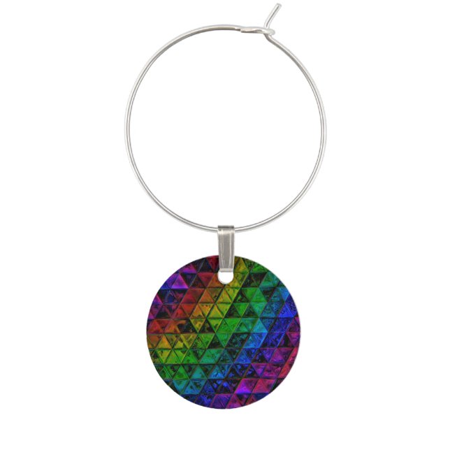Pride Glass  Wine Charm (Front)