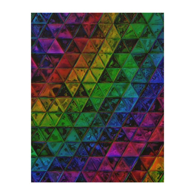 Pride Glass  Wood Wall Art (Front)