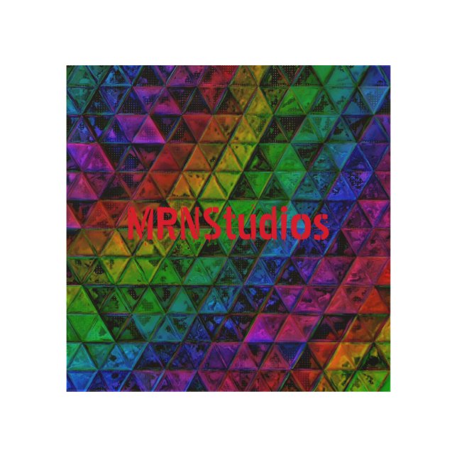 Pride Glass  Wood Wall Art (Front)