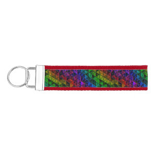 Pride Glass  Wrist Keychain