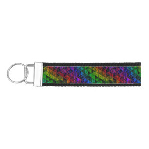 Pride Glass Wrist Keychain