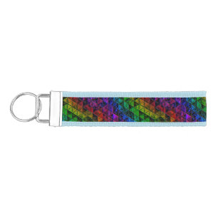 Pride Glass  Wrist Keychain