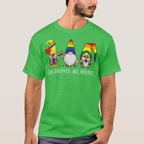 Pride Gnomes Pride Week Cute Rainbow Flag Love Gno T_Shirt