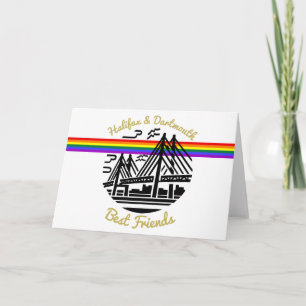 Pride Halifax Dartmouth best friends greeting card