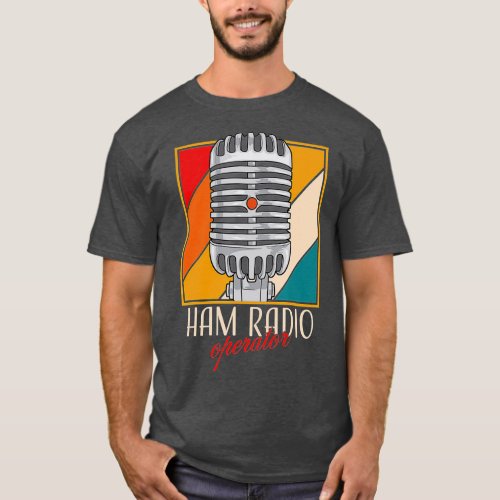 Pride Ham Radio Operator Classic Broadcasting Micr T_Shirt
