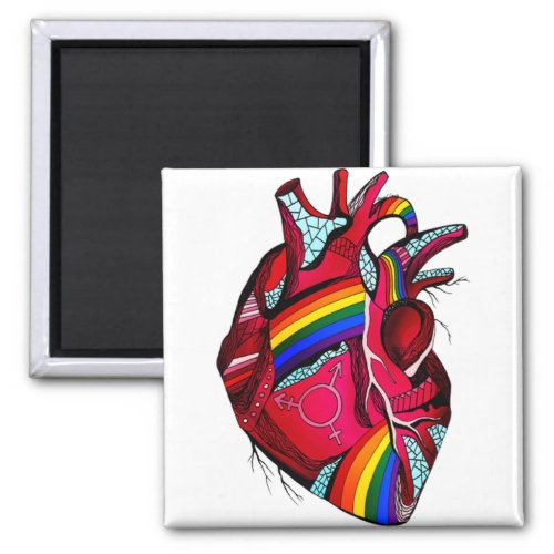 Pride Heart  4 Magnet