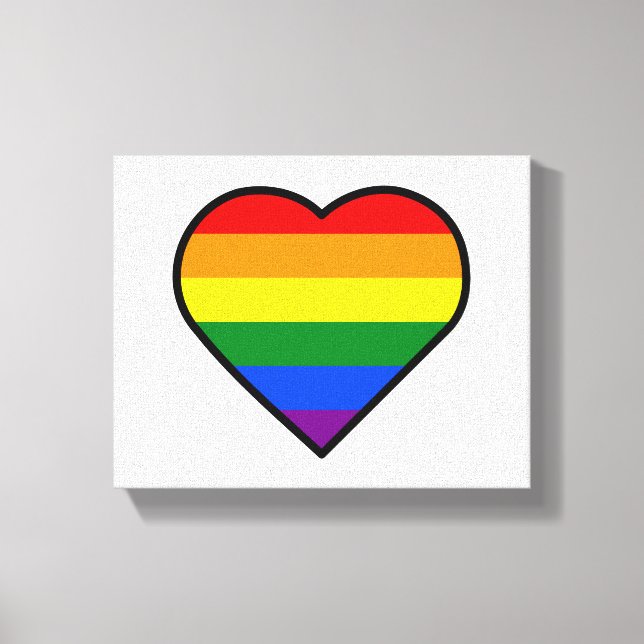 PRIDE HEART CANVAS PRINT (Front)
