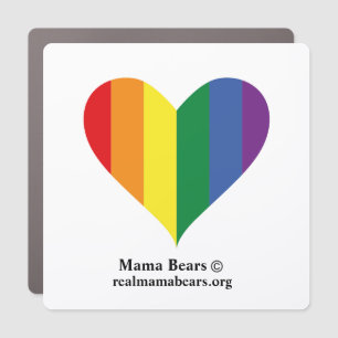 Pride Heart Car Magnet